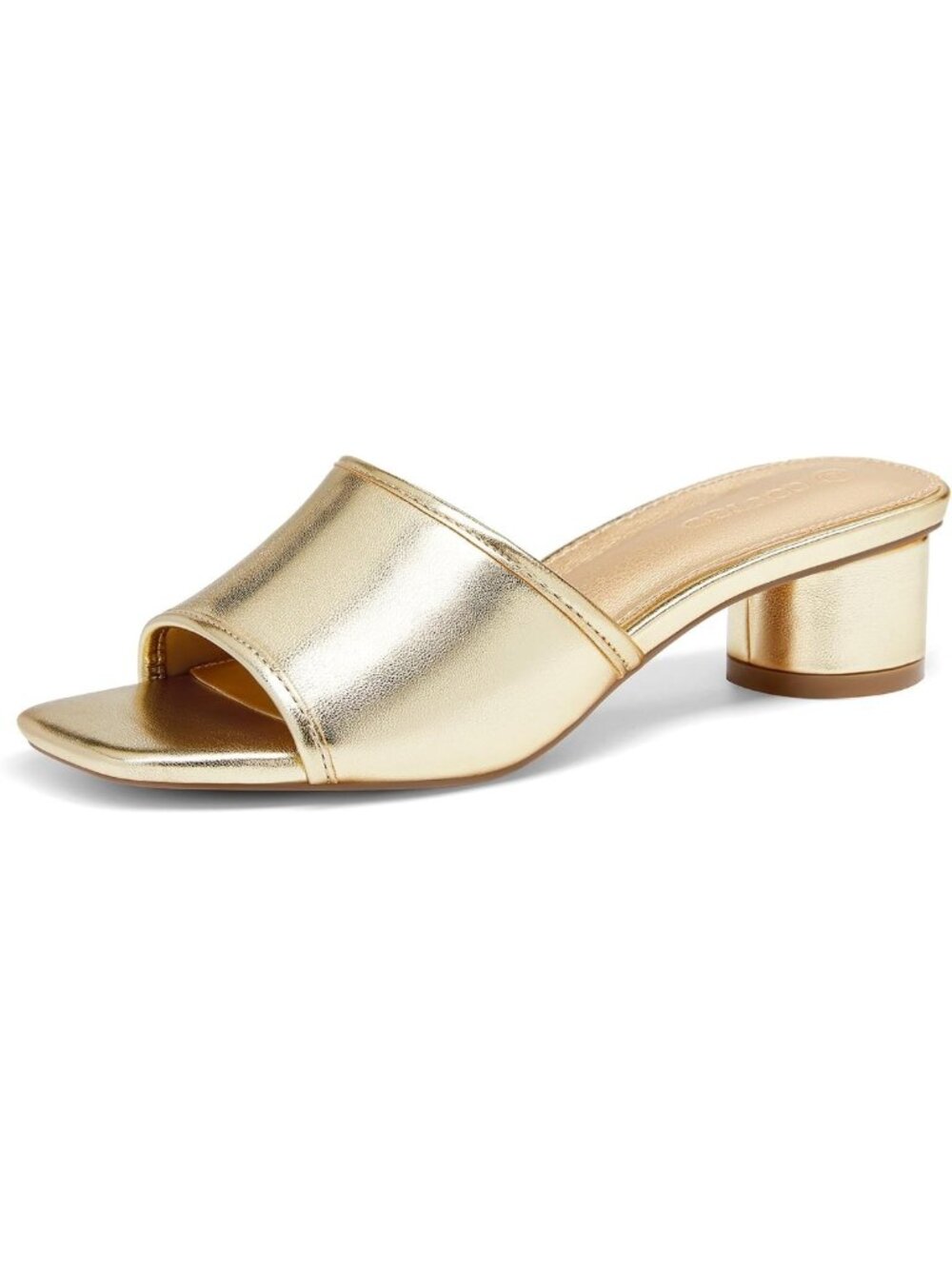 Chic Women's Square Open Toe Chunky Heel Slide Sandals for Stylish Comfort